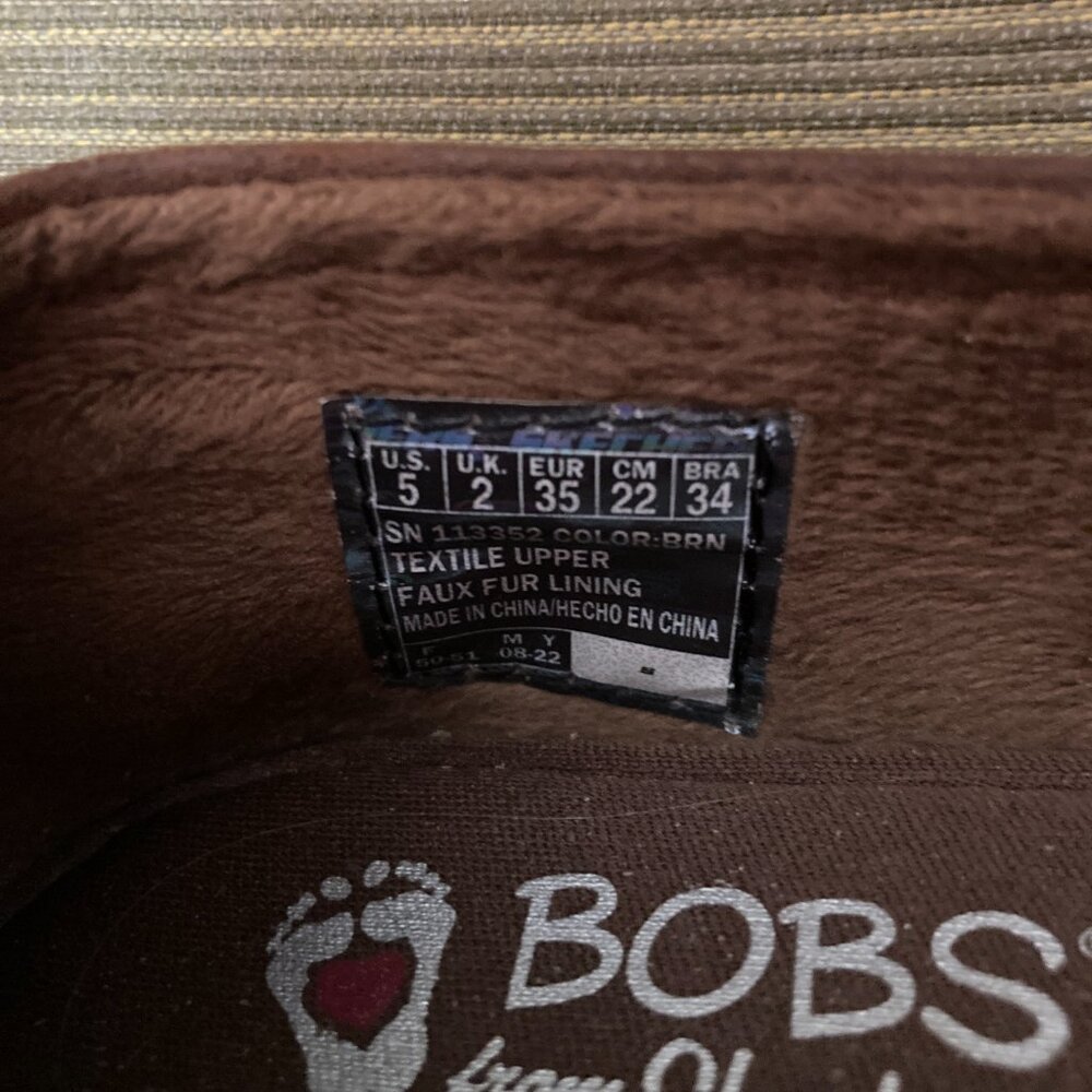 Bobs From Skechers Memory Foam Size 5 Brown - Picture 3 of 4
